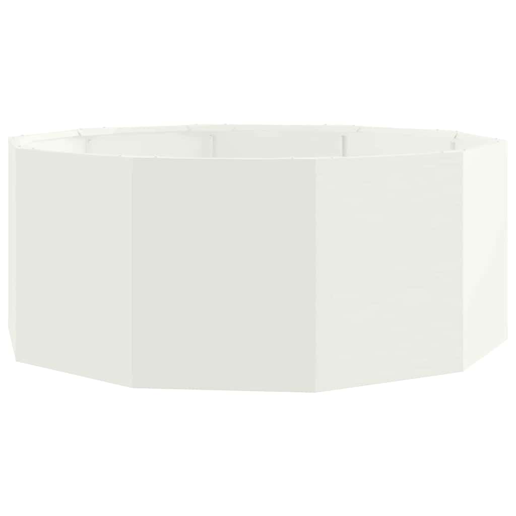 vidaXL Γλάστρα Λευκό 90 x 90 x 35 εκ Ατσάλι