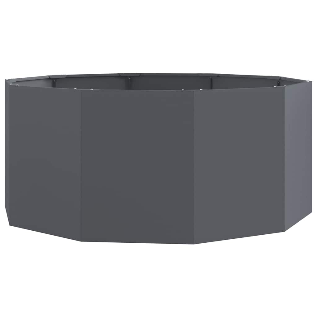vidaXL Γλάστρα Ανθρακί 120 x 120 x 50 εκ Ατσάλι
