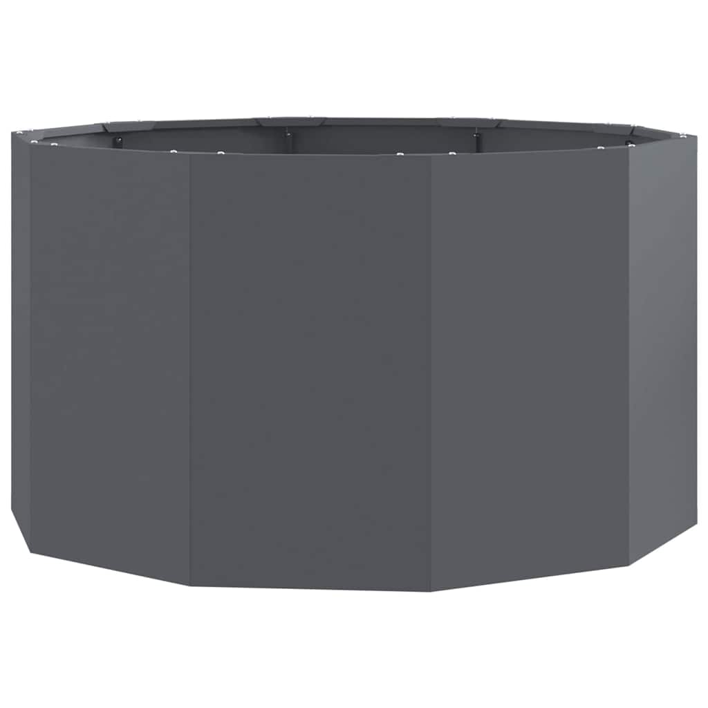 vidaXL Γλάστρα Ανθρακί 90 x 90 x 50 cm Ατσάλι