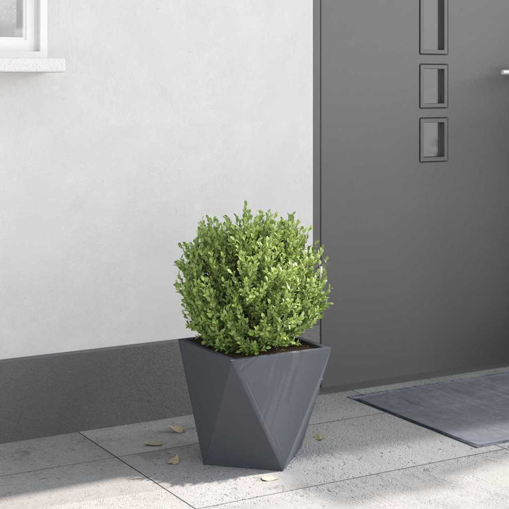 vidaXL Γλάστρα Ανθρακί 30 x 30 x 30 cm Ατσάλι