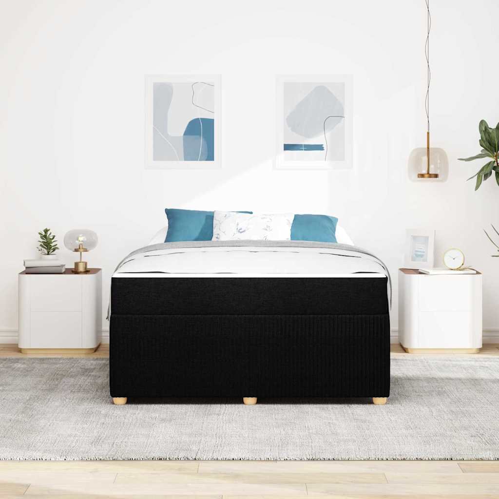 vidaXL Σκελετός Κρεβατιού Μαύρο 160 x 200 cm ύφασμα