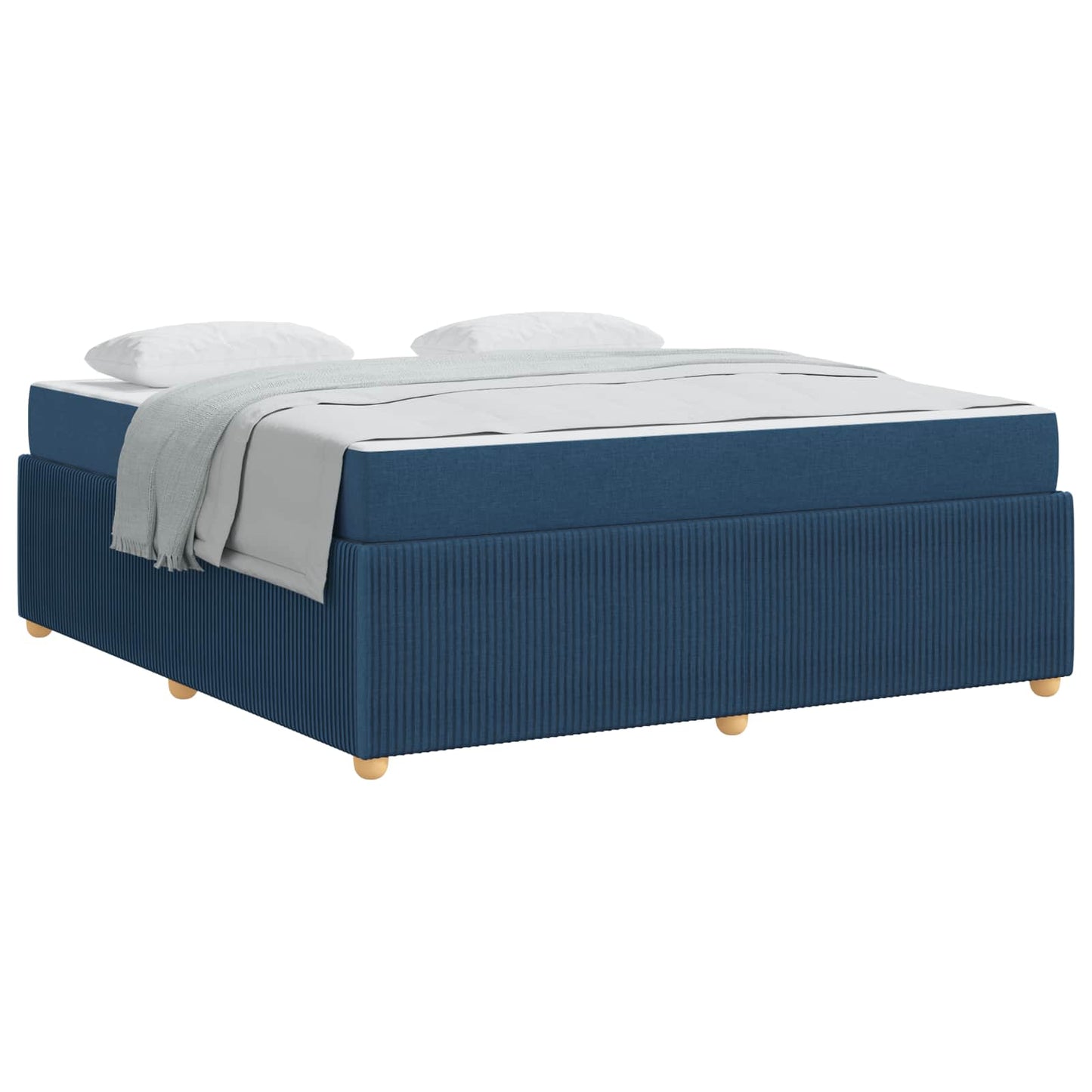 vidaXL Σκελετός Κρεβατιού Μπλε 180 x 200 cm ύφασμα