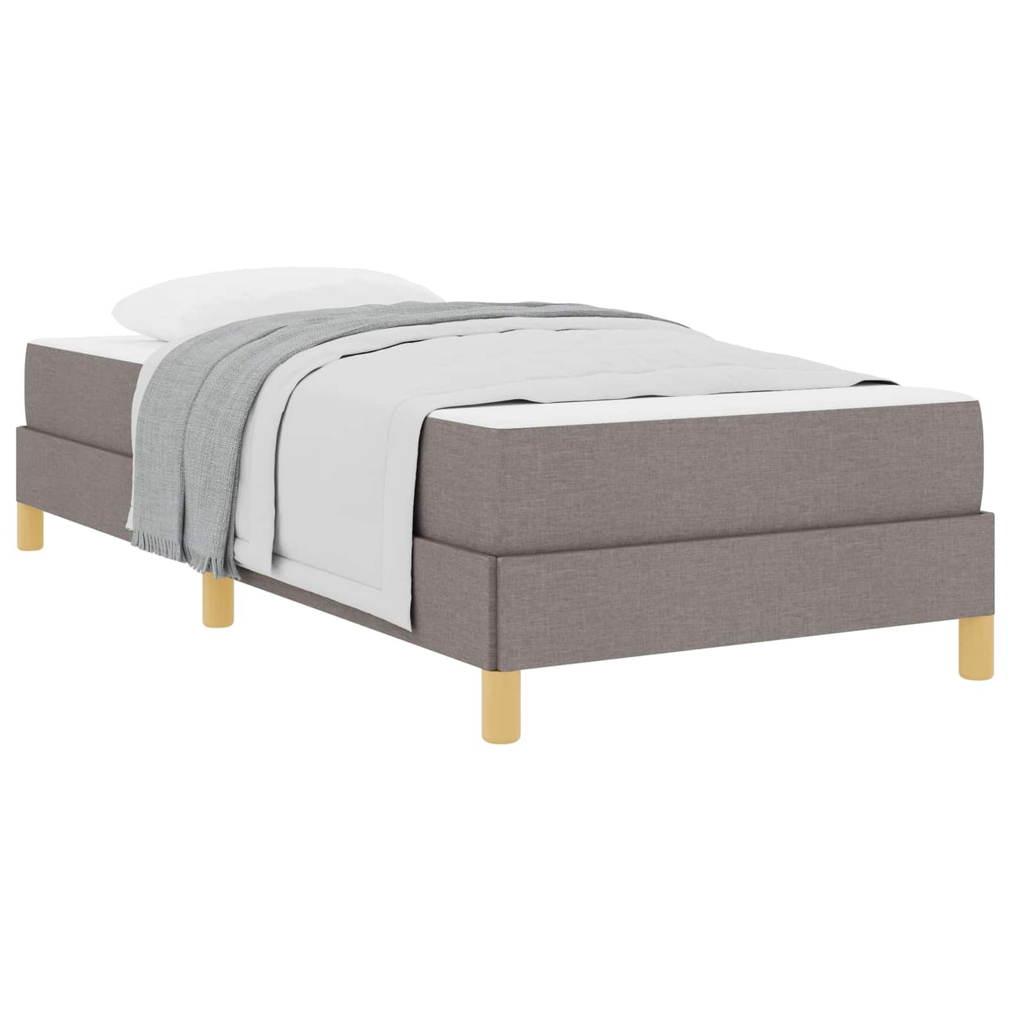 vidaXL Κρεβάτι με ελατήρια Taupe 80 x 200 cm ύφασμα
