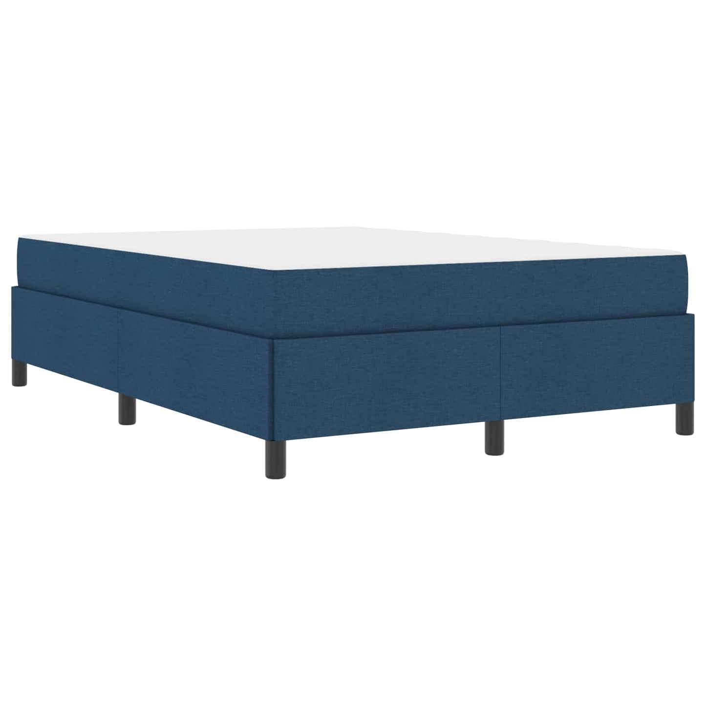 vidaXL Κρεβάτι με ελατήρια Μπλε και Μαύρο 160 x 200 cm