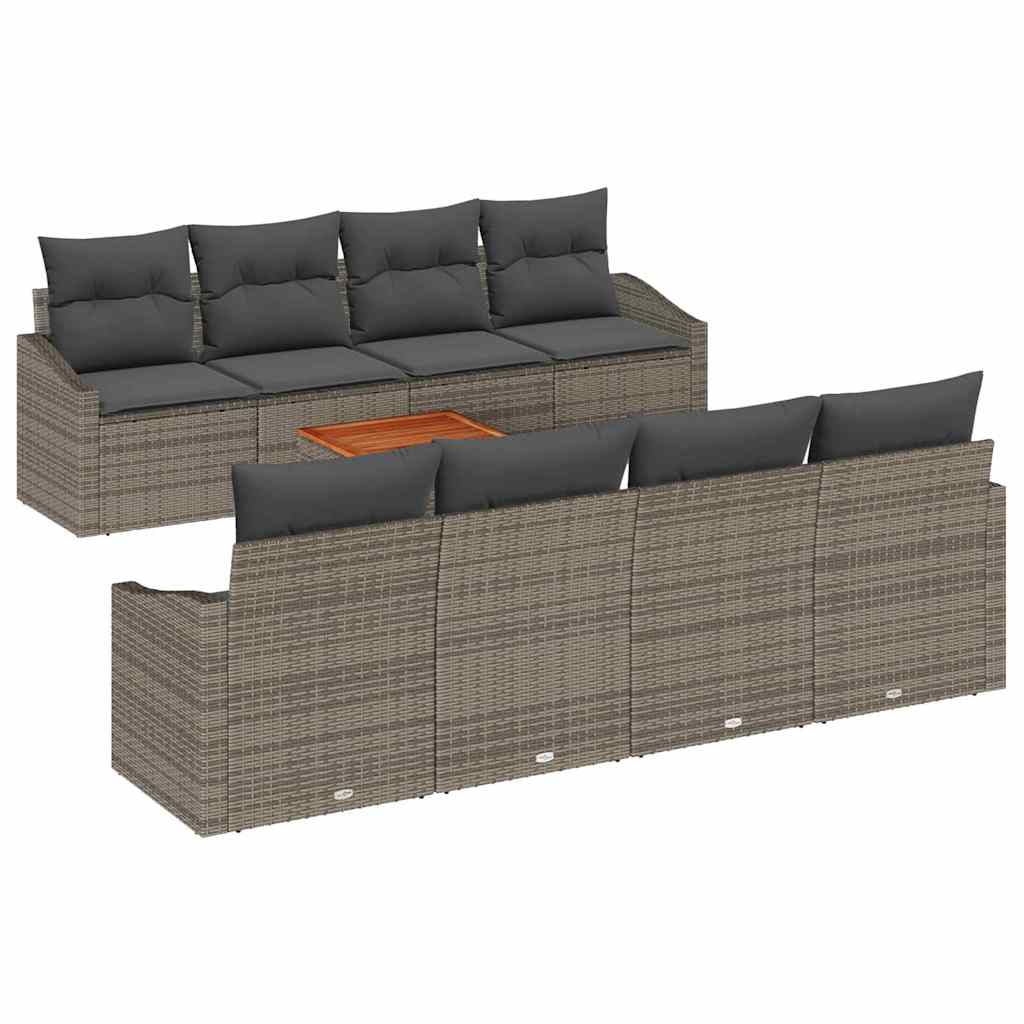 vidaXL Σετ Καναπέ Κήπου 7 pcs Γκρι