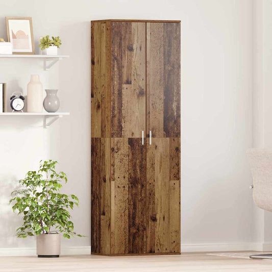 vidaXL Highboard 60 x 35 x 180 εκατοστά Επεξεργασμένο Ξύλο Παλιό Ξύλο