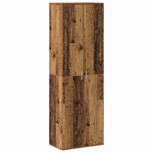 vidaXL Highboard 60 x 35 x 180 εκατοστά Επεξεργασμένο Ξύλο Παλιό Ξύλο