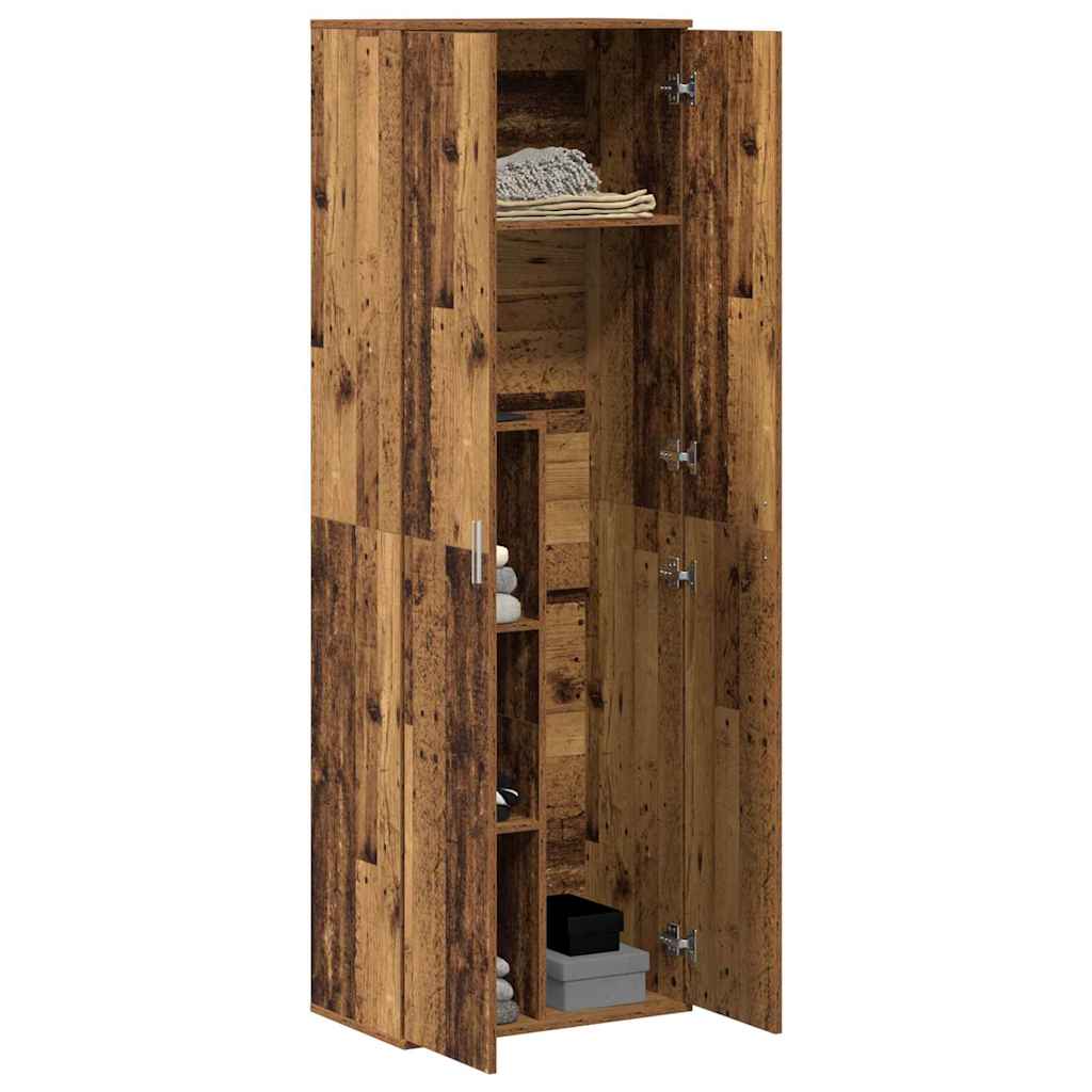 vidaXL Highboard 60 x 35 x 180 εκατοστά Επεξεργασμένο Ξύλο Παλιό Ξύλο