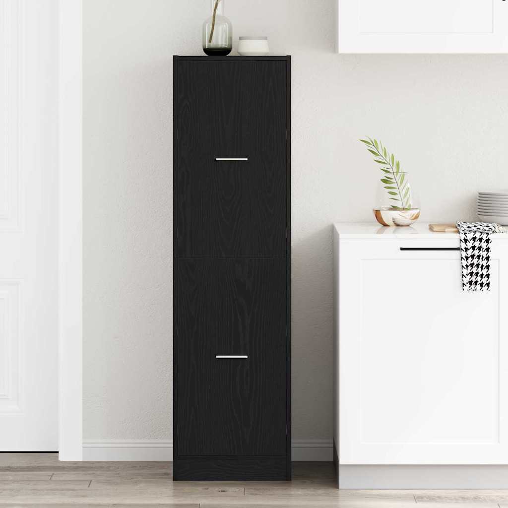 vidaXL Φαρμακοποιϊκή Ντουλάπα Μαύρη δρυς 40 x 41 x 144.5 εκ.