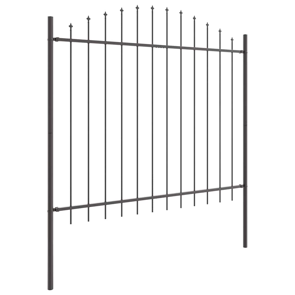 vidaXL Φράχτης Κήπου WOERDEN 2 τμχ. 170 x 190 cm Γκρι