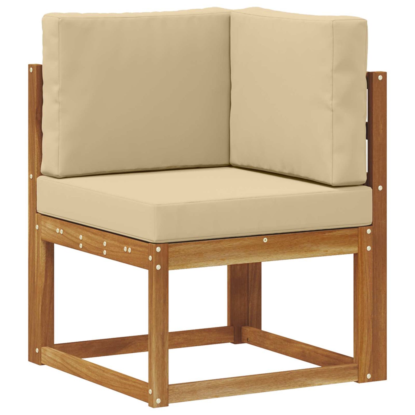vidaXL Σειρά Καναπέ Εξωτερικού 9 τμχ. Φυσικό και Μπεζ