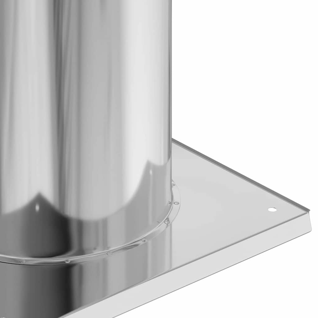 vidaXL Επέκταση Κεφαλής Καμινάδας Ασημί 29 x 29 x 50 εκ.