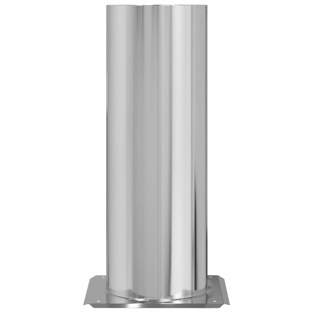 vidaXL Επέκταση Κεφαλής Καμινάδας Ασημί 29 x 29 x 50 εκ.