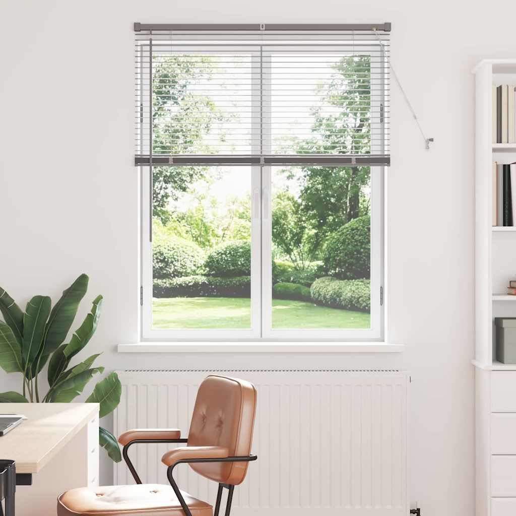 vidaXL Βενετσιάνικες Ρόδες Ασημί 130 x 100 cm Αλουμίνιο