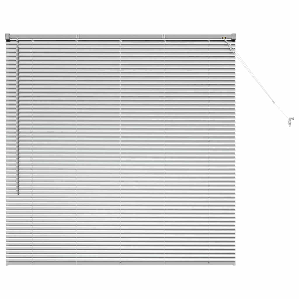 vidaXL Βενετσιάνικες Ρόδες Ασημί 130 x 125 εκ Αλουμίνιο