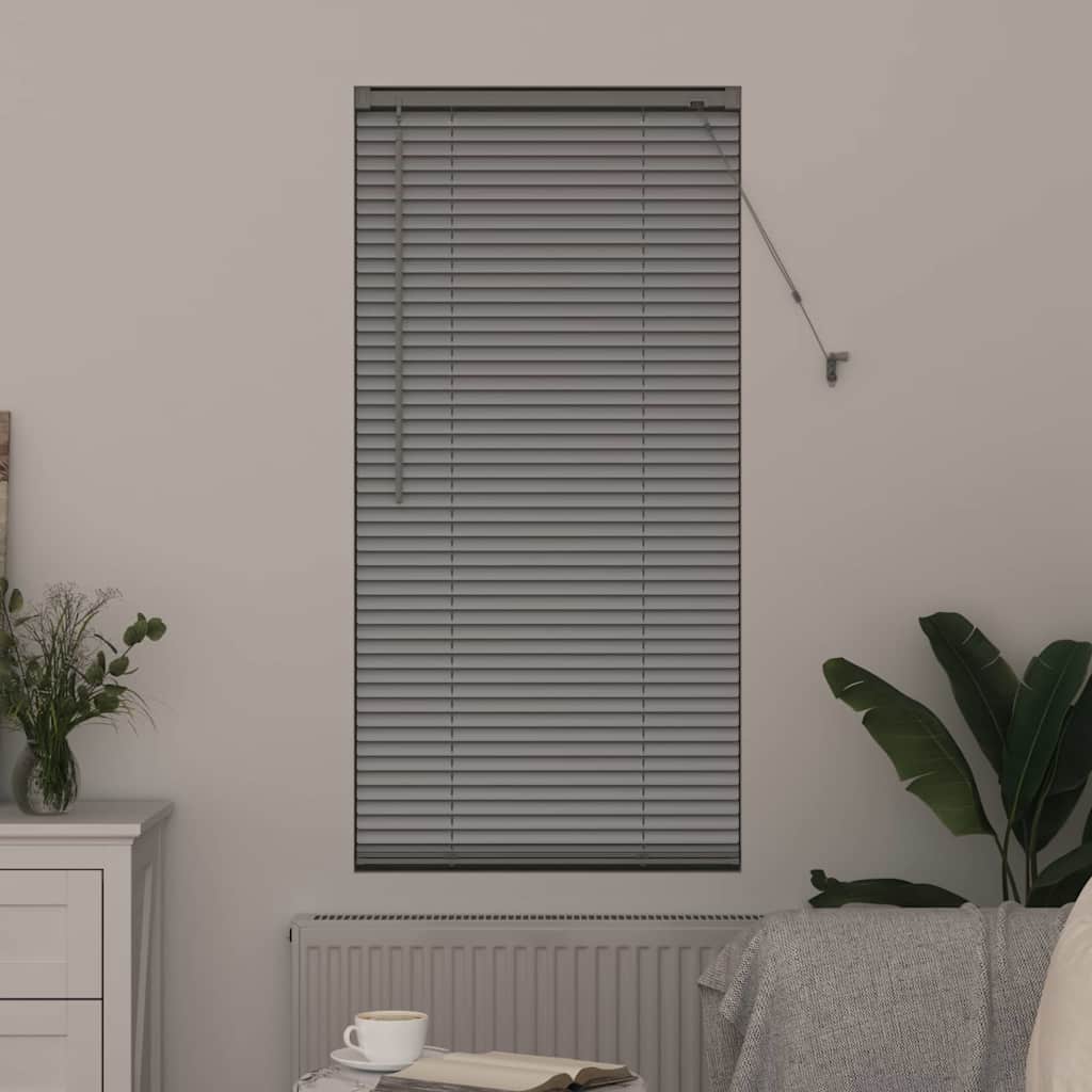 vidaXL Βενετσιάνικες Ρόδες Ασημί 175 x 60 εκ Αλουμίνιο