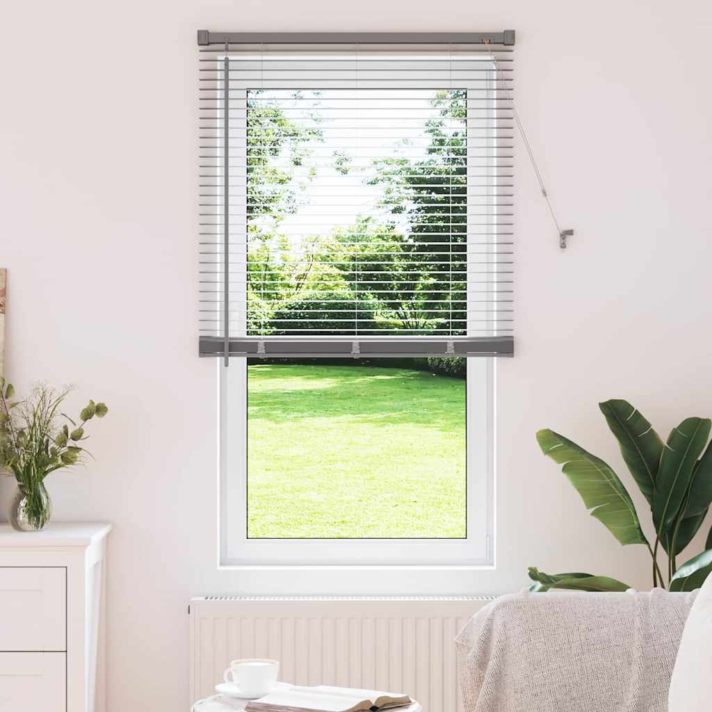 vidaXL Βενετσιάνικες Ρόδες Ασημί 175 x 70 εκ Αλουμίνιο