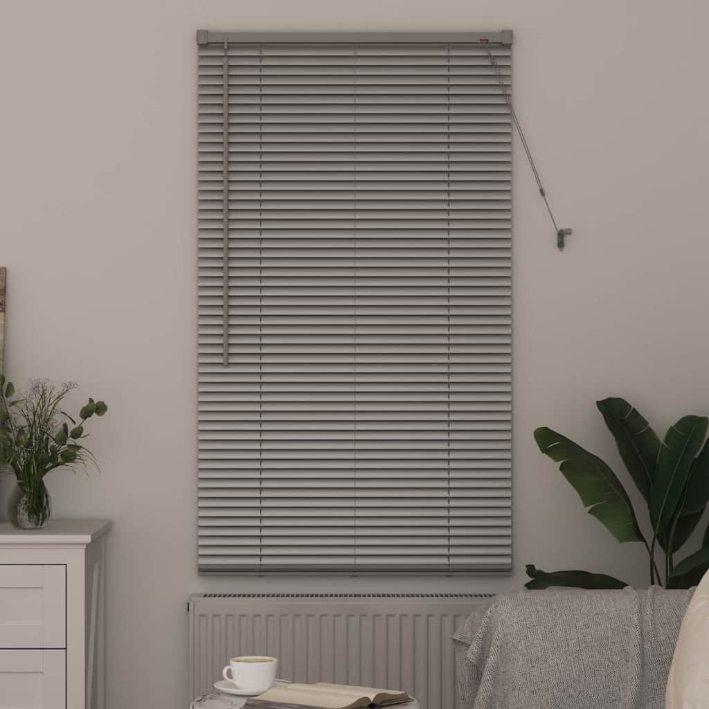 vidaXL Βενετσιάνικες Ρόδες Ασημί 175 x 70 εκ Αλουμίνιο