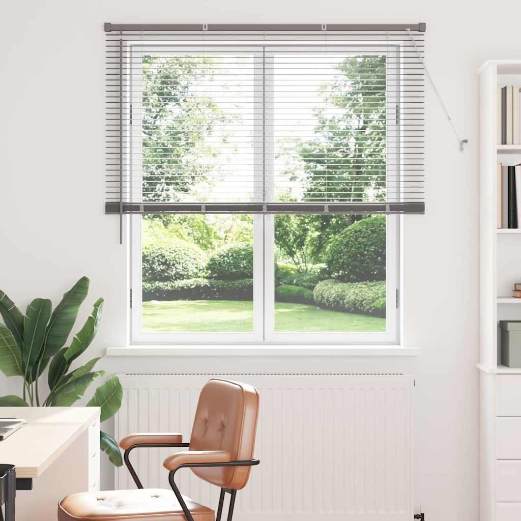 vidaXL Βενετσιάνικες Ρόδες Ασημί 175 x 125 εκ Αλουμίνιο