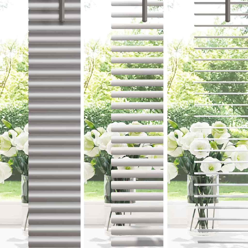 vidaXL Βενετσιάνικη Σκίαση Ασημί 220 x 65 εκ 25 χιλ. Αλουμίνιο