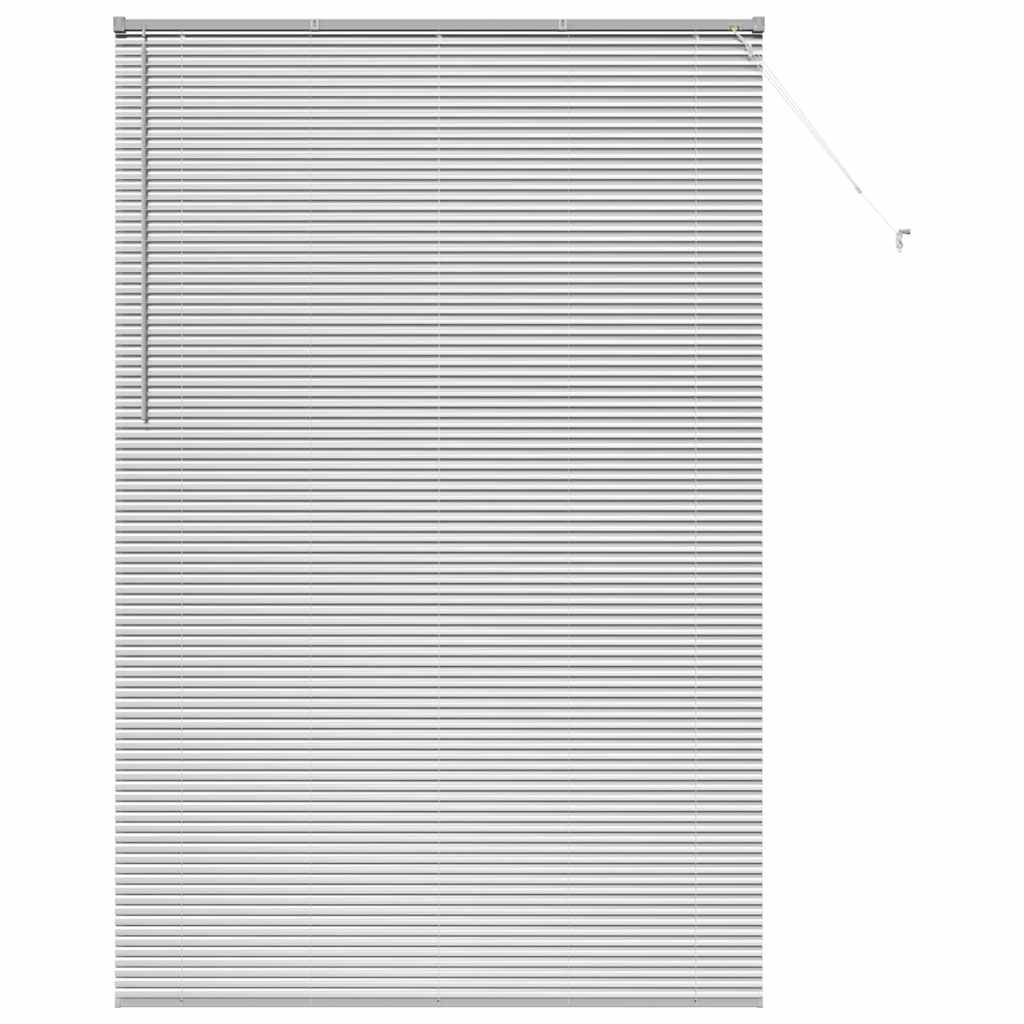 vidaXL Βενετσιάνικη Σκίαση Ασημί 220 x 140 cm 25 χιλ. Αλουμίνιο