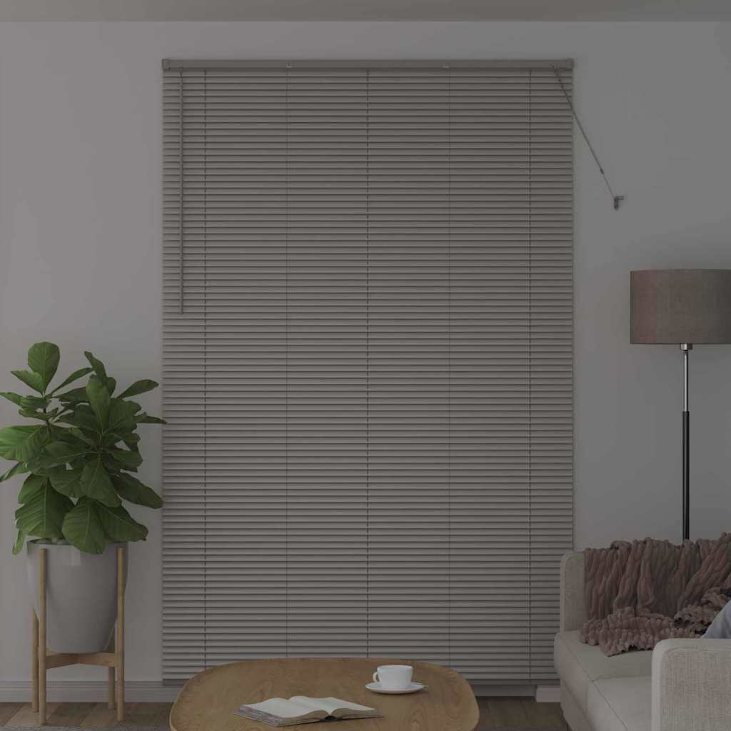 vidaXL Βενετσιάνικη Σκίαση Ασημί 220x150εκ 25 χιλ. Αλουμίνιο
