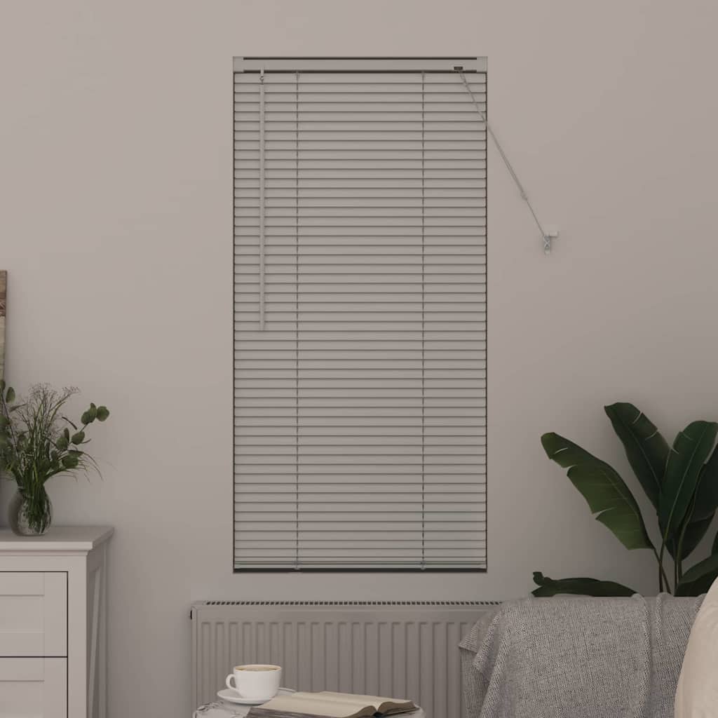 vidaXL Βενετσιάνικες Ρόδες Λευκό 130 x 55 εκ Αλουμίνιο