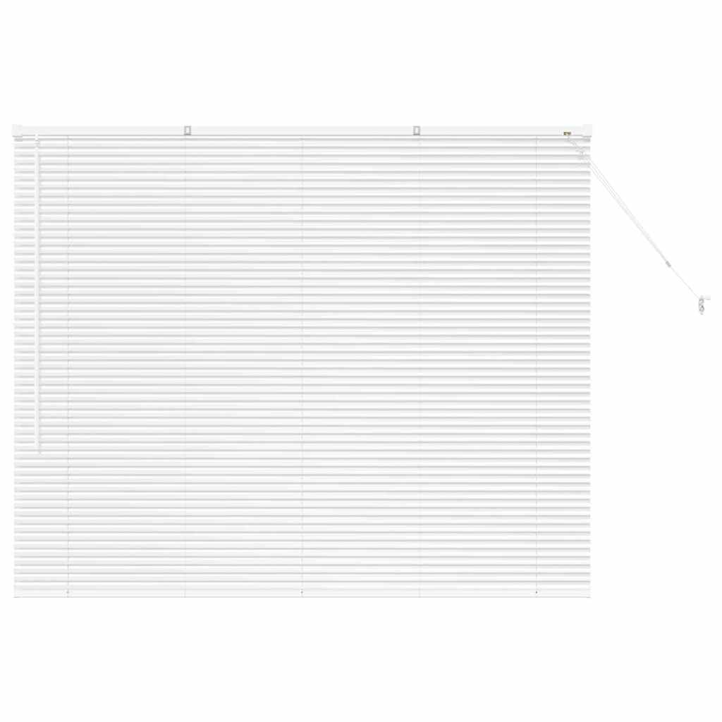 vidaXL Βενετσιάνικη Σκίαση Λευκό 130 x 160 εκ 25 χιλ. Αλουμίνιο