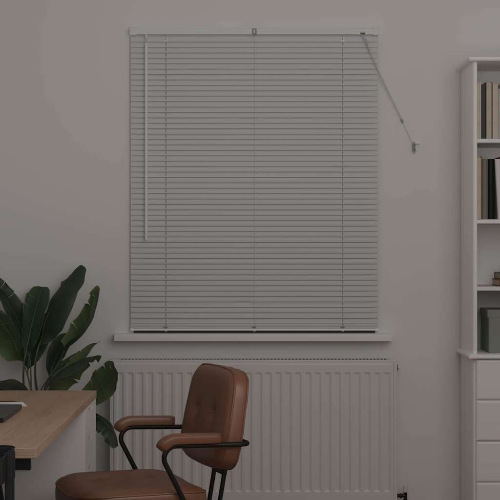 vidaXL Βενετσιάνικες Ρόδες Λευκό 175 x 100 εκ. Αλουμίνιο