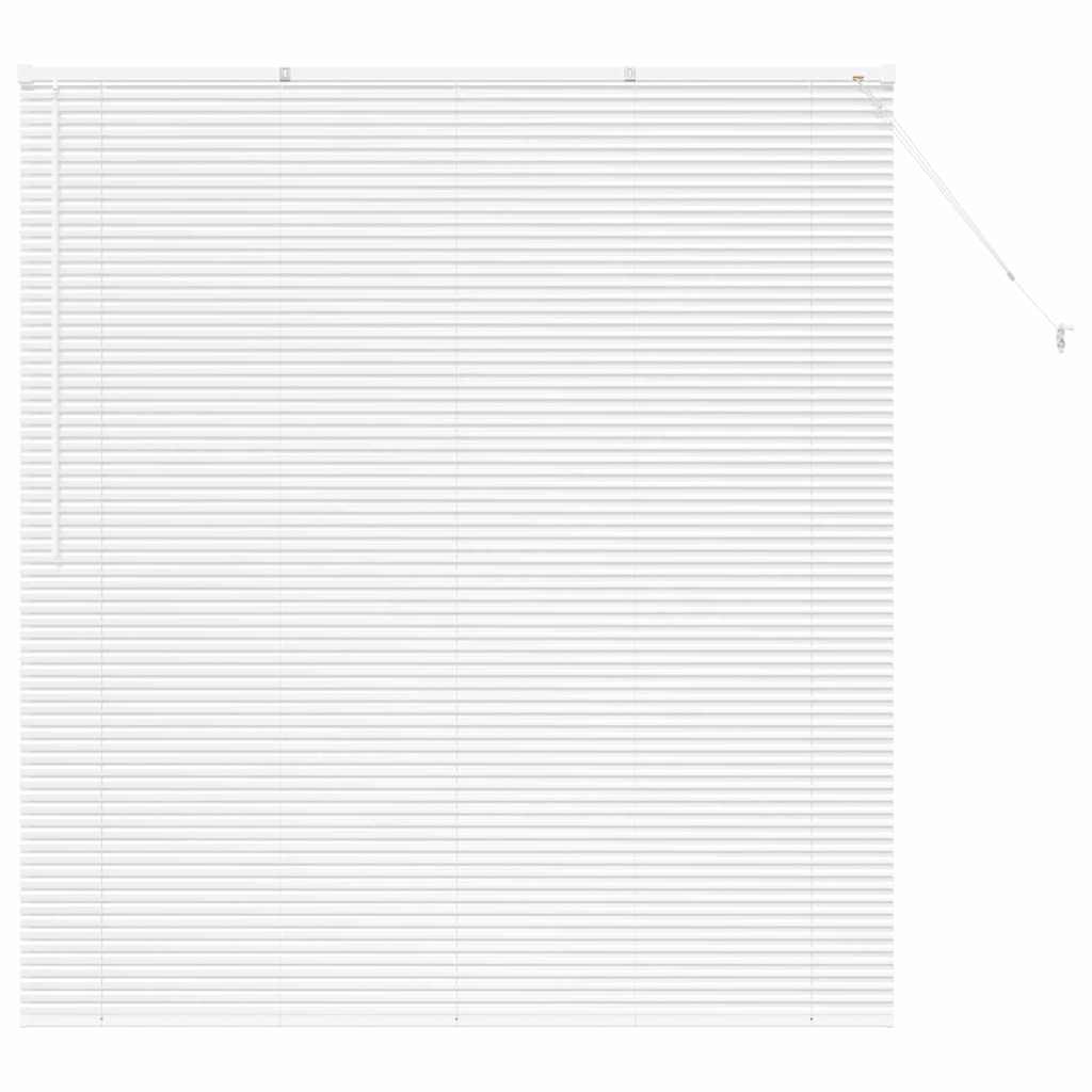 vidaXL Βενετσιάνικη Σκίαση Λευκό 175 x 155 εκ 25 χιλ. Αλουμίνιο