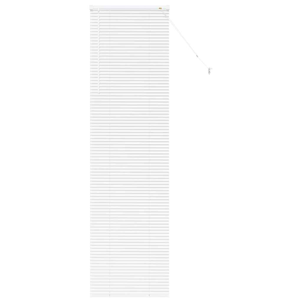 vidaXL Βενετσιάνικη Σκίαση Λευκό 220 x 65 cm 25 χιλ. Αλουμίνιο