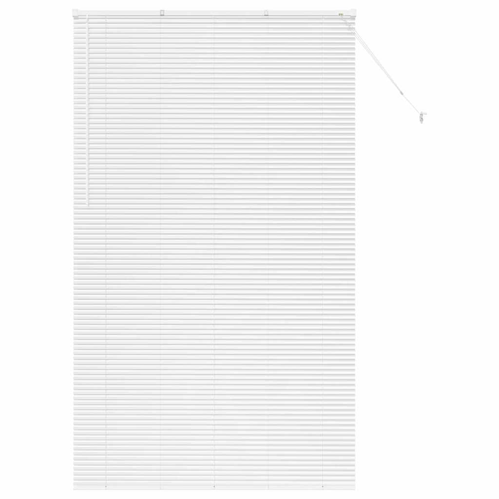 vidaXL Βενετσιάνικη Σκίαση Λευκό 220 x 135 εκ 25 χιλ. Αλουμίνιο