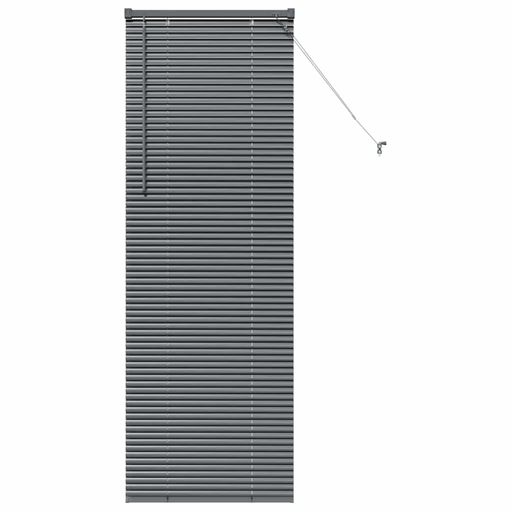vidaXL Βενετσιάνικη Σκίαση Σκούρο Γκρι 175 x 60 εκ 25 χιλ. Αλουμίνιο