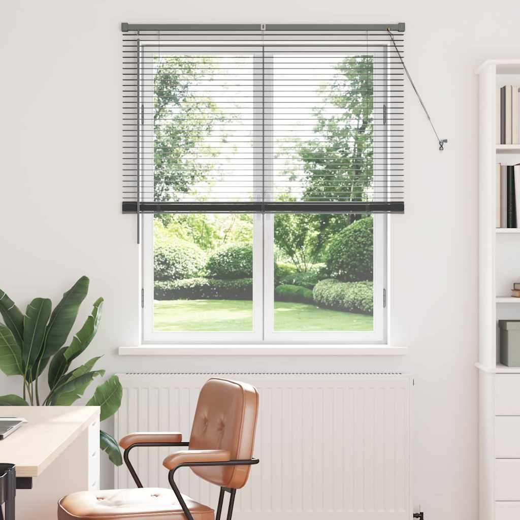 vidaXL Βενετσιάνικες Ρόδες Σκούρο Γκρι 175 x 115 εκ Αλουμίνιο