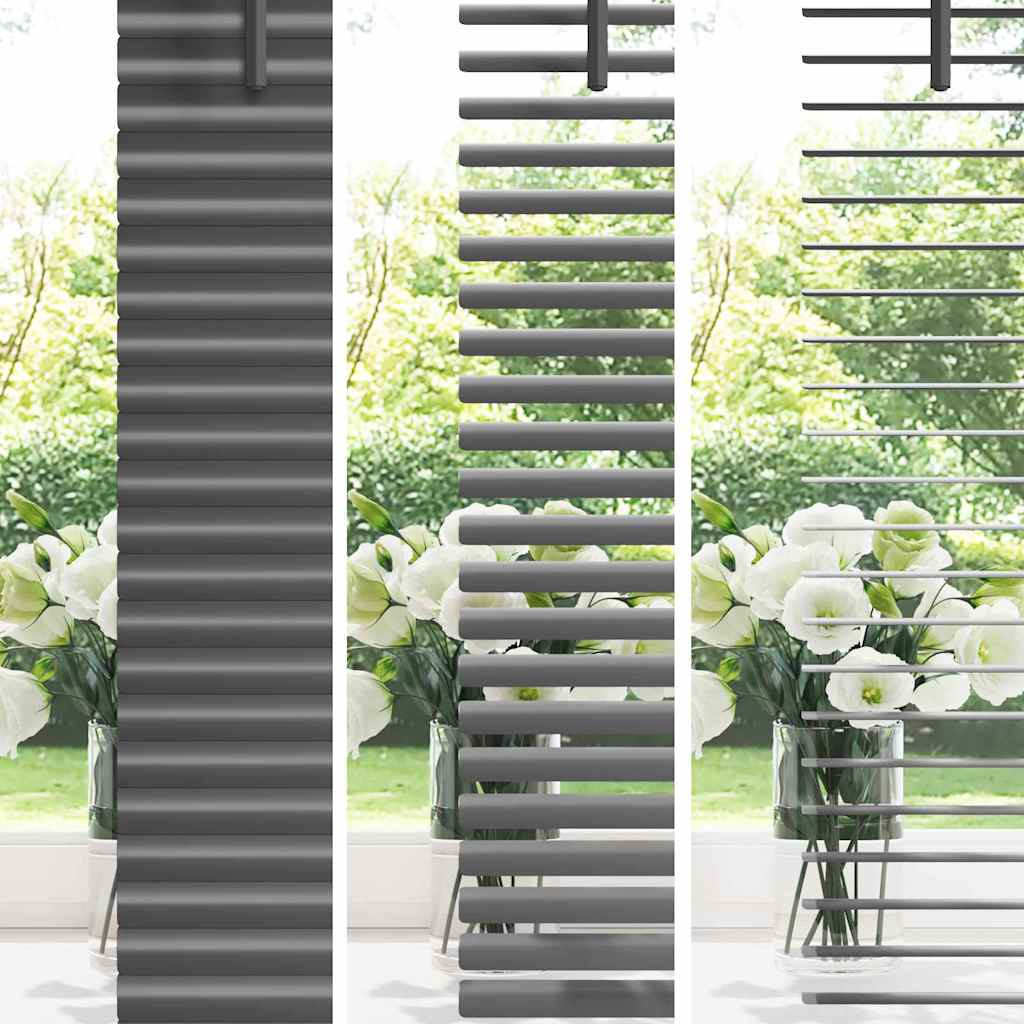 vidaXL Βενετσιάνικες Ρόδες Σκούρο Γκρι 175 x 120 εκ Αλουμίνιο