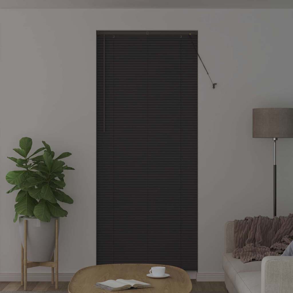 vidaXL Βενετσιάνικη Σκίαση Σκούρο Γκρι 220 x 95 εκ 25 χιλ. Αλουμίνιο