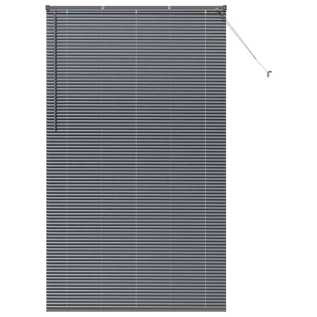 vidaXL Βενετσιάνικες Ρόδες Σκούρο Γκρι 220 x 125 εκ Αλουμίνιο