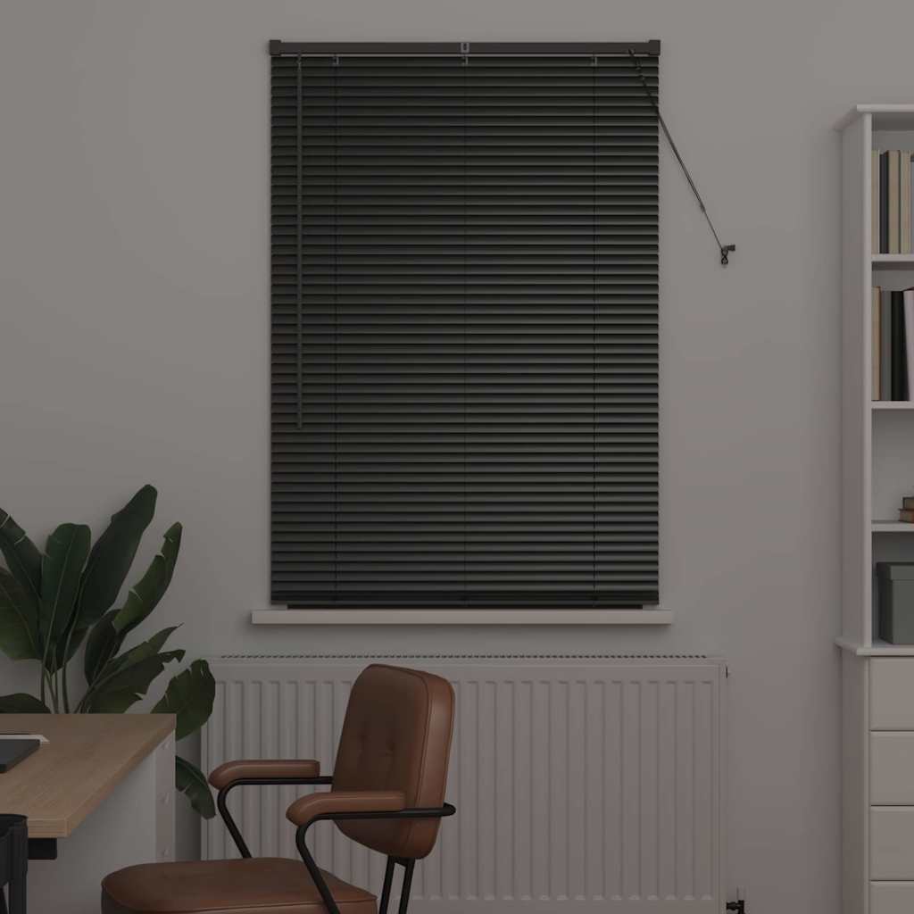 vidaXL Βενετσιάνικες Ρόδες Μαύρο 175 x 85 εκ Αλουμίνιο