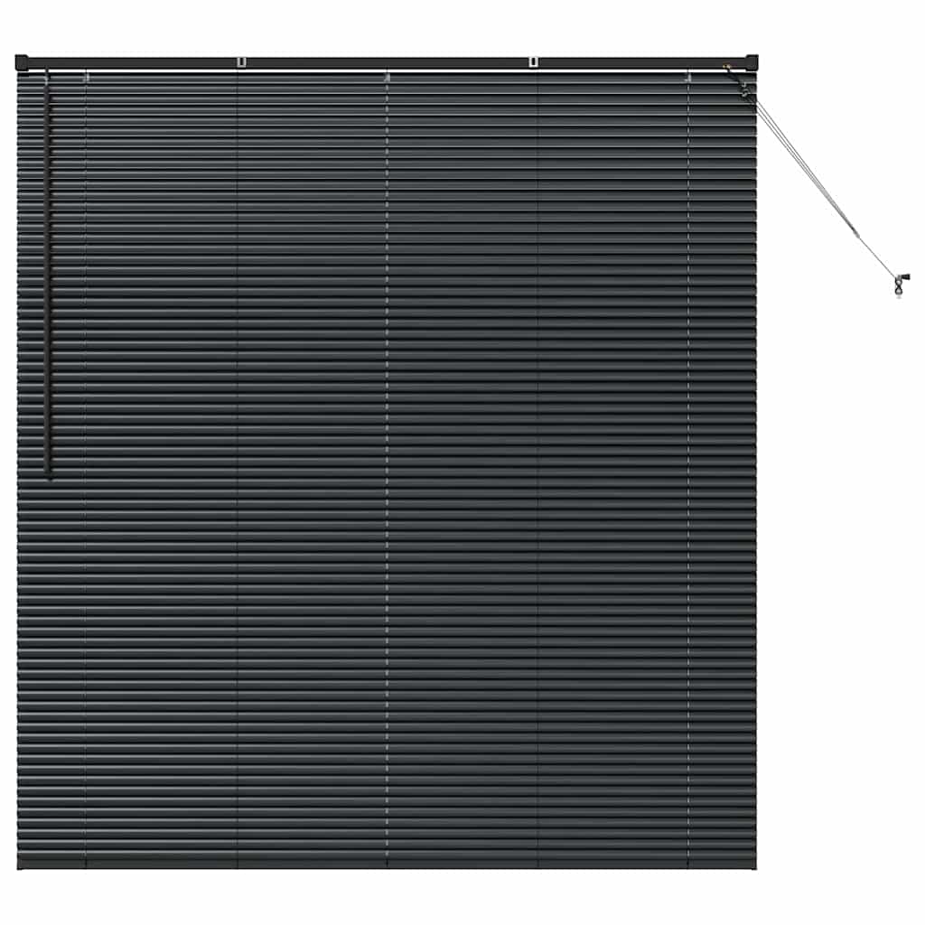 vidaXL Βενετσιάνικη Σκίαση Μαύρο 175 x 160 εκ 25 χιλ. Αλουμίνιο