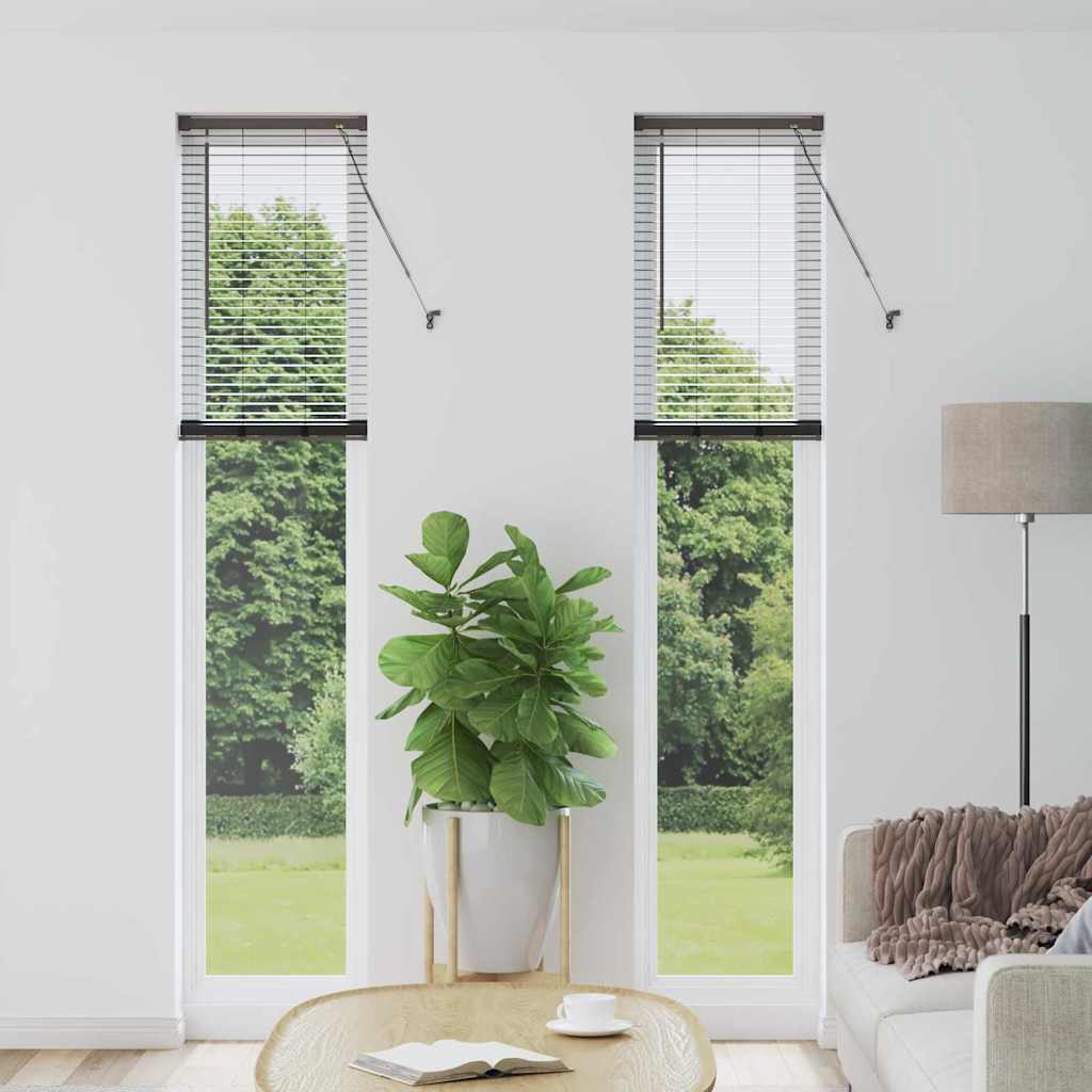 vidaXL Βενετσιάνικη Σκίαση Μαύρο 220 x 40 εκ 25 χιλ. Αλουμίνιο