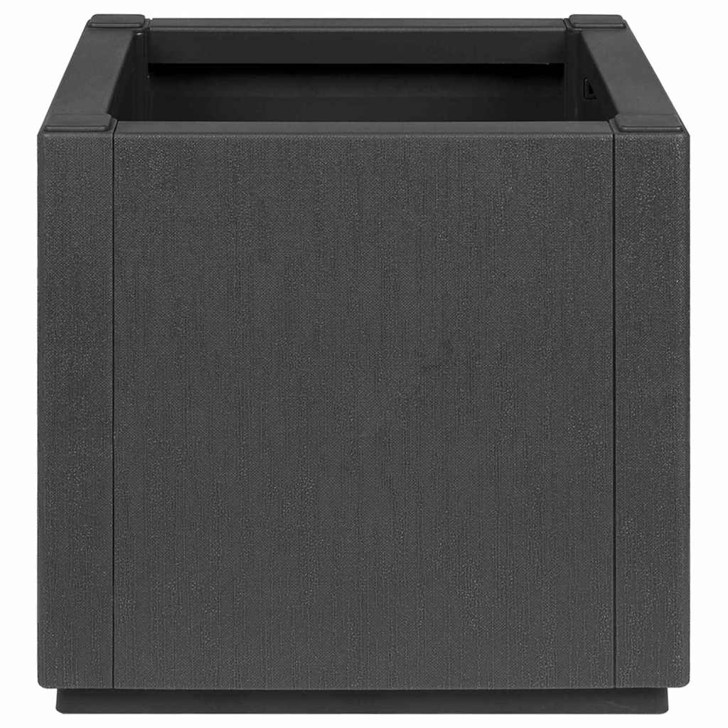 vidaXL Κουτί Λουλουδιών Κήπου Σκούρο Γκρι 36 x 36 x 35 εκ. PP