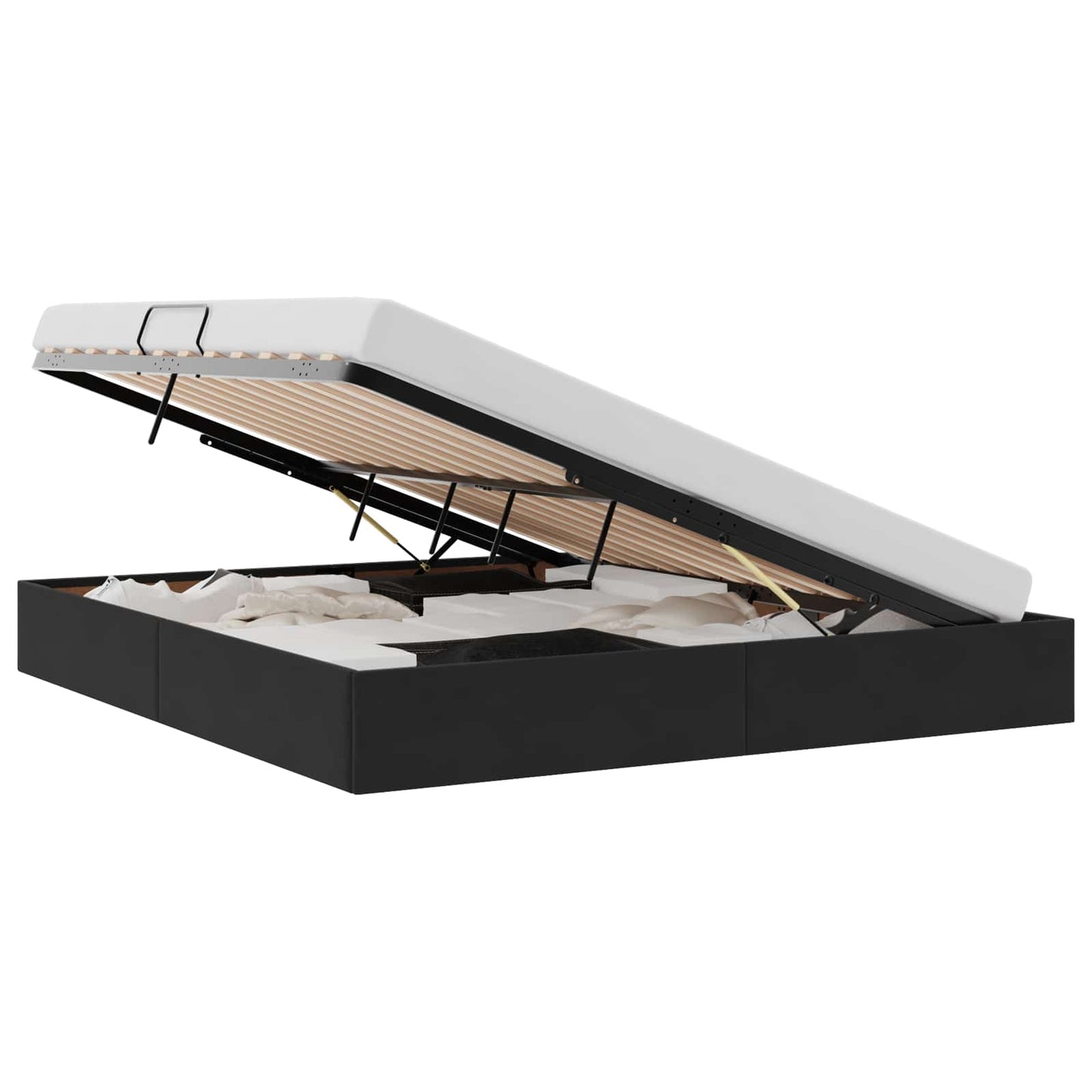 vidaXL Κρεβάτι Αποθήκης με αποθήκευση Μαύρο 180 x 200 cm Βελούδο