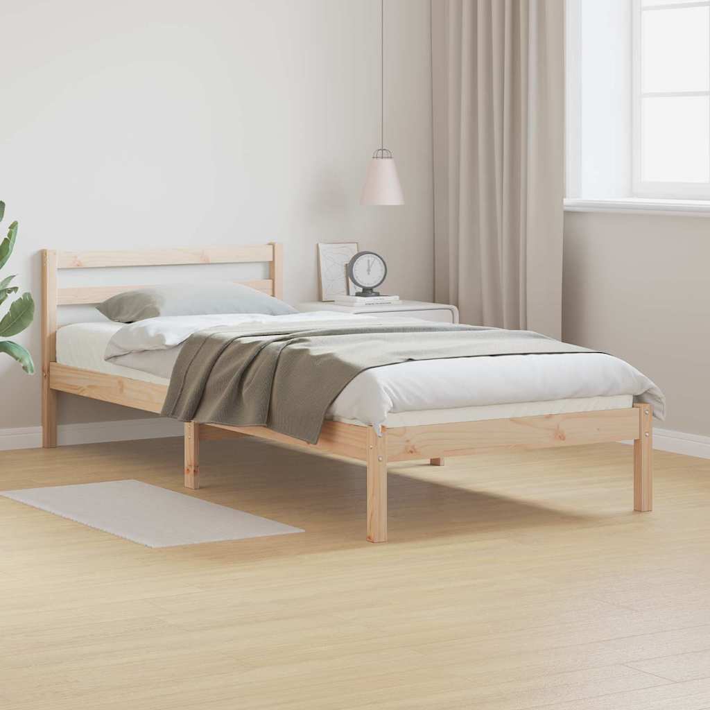 vidaXL Σκελετός Κρεβατιού με κεφαλάρι Καφέ 225,5 x 85,5 x 69,5 εκ.