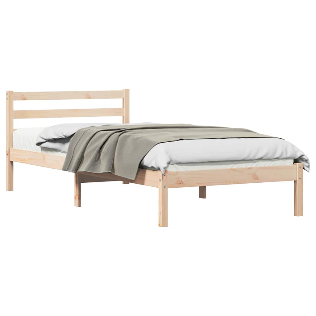 vidaXL Σκελετός Κρεβατιού με κεφαλάρι Καφέ 225,5 x 85,5 x 69,5 εκ.