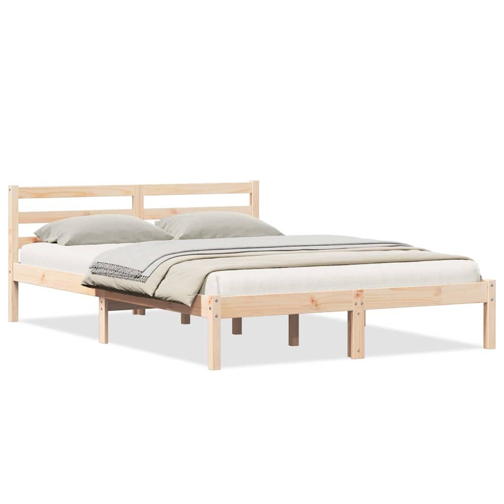vidaXL Σκελετός Κρεβατιού με κεφαλάρι Καφέ 225,5 x 165,5 x 69,5 εκ.