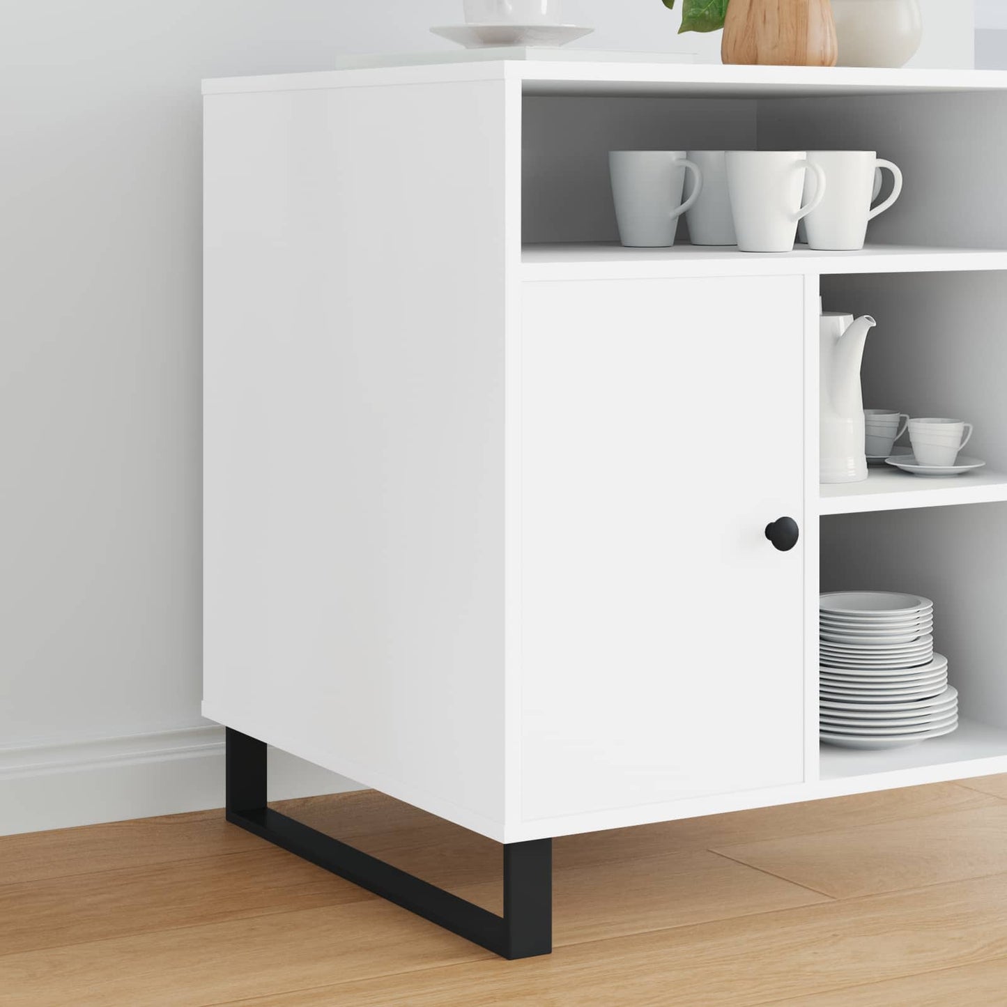 vidaXL Πόδια Επίπλων 2 τεμ. Μαύρο 546 x 40,5 x 100 χιλ Σίδερο