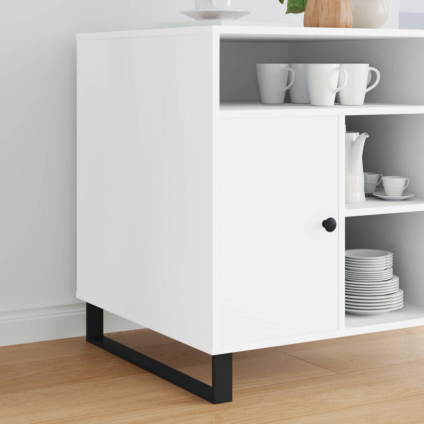 vidaXL Πόδια Επίπλων 12 τεμ. Μαύρο 596 x 40,5 x 100 χιλ Σίδερο