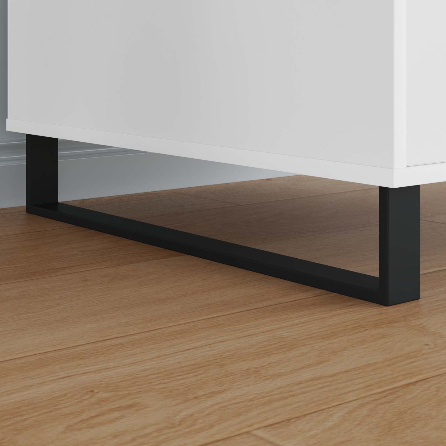 vidaXL Πόδια Επίπλων 12 τεμ. Μαύρο 596 x 40,5 x 100 χιλ Σίδερο