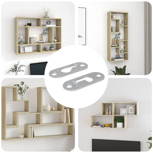 vidaXL ΚΡΕΜΑΣΤΡΑ ΜΕ ΚΛΕΙΔΩΜΑ 2 τεμ. Ασημί 45 x 16 x 3.5 mm Σίδερο