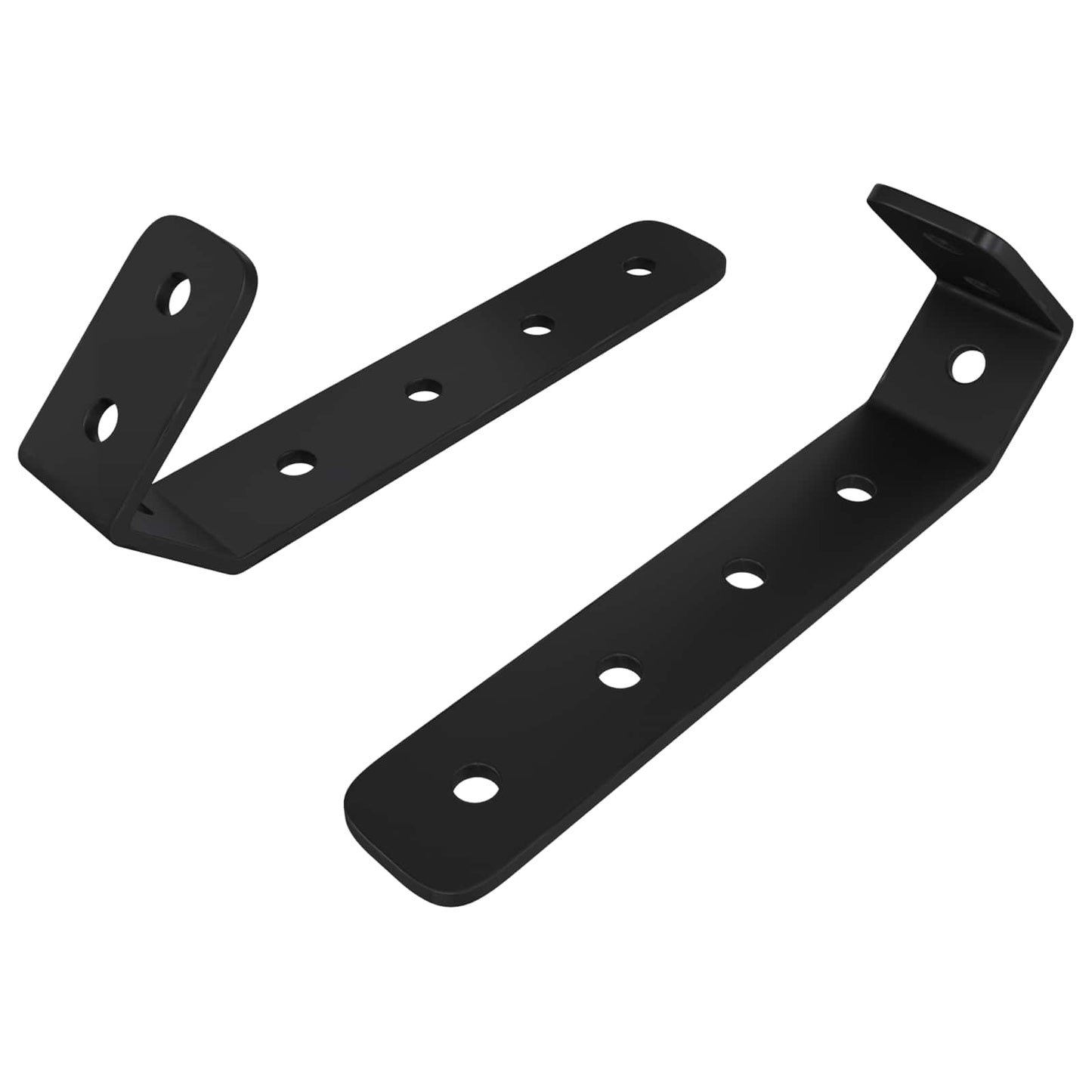 vidaXL Άγκιστρα 2 τεμ. Μαύρο M5 x 110 mm Σίδερο